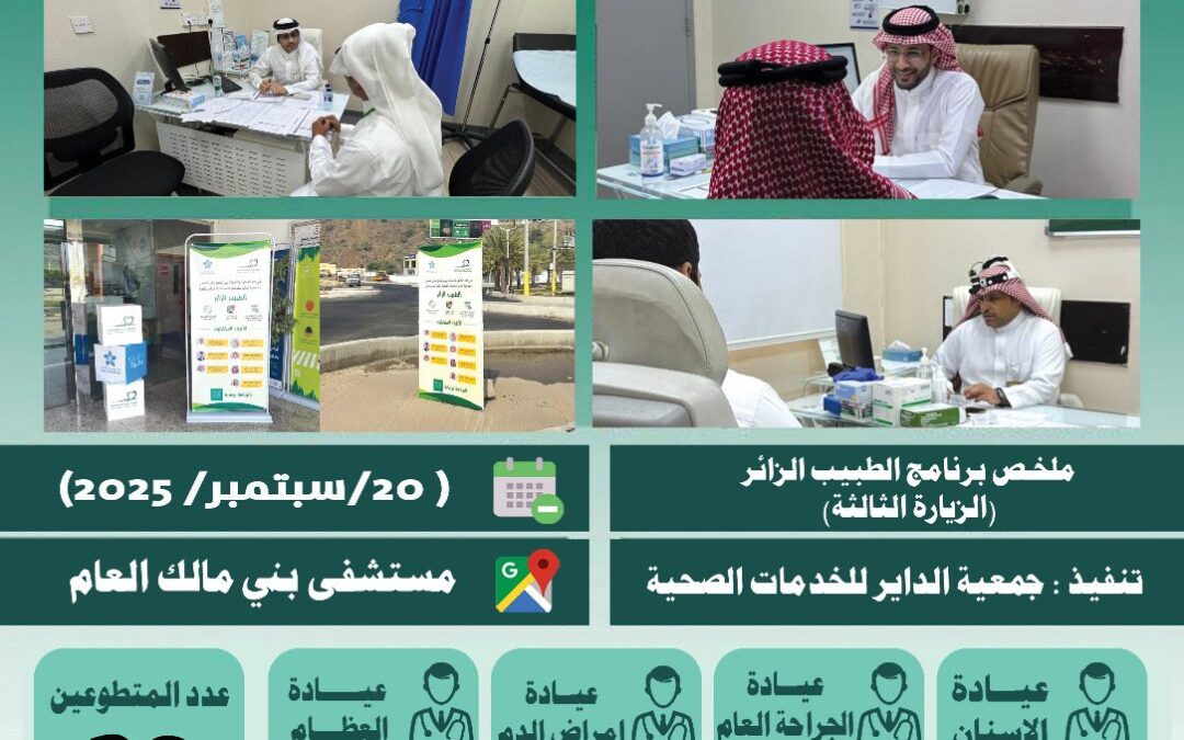 ملخص برنامج الطبيب الزائر – الزيارة الثالثة بمستشفى بني مالك العام
